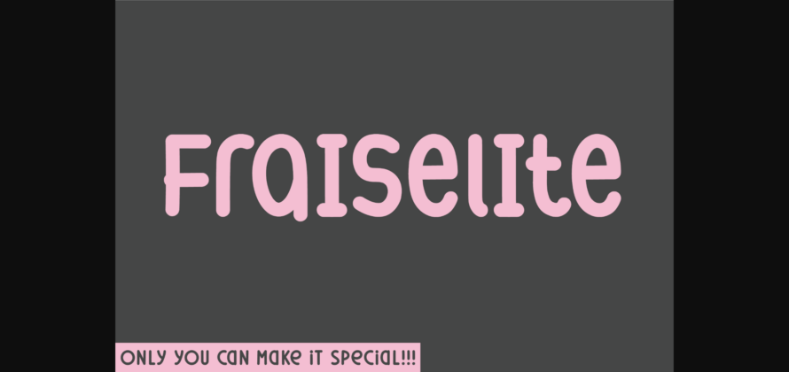 Fraiselite Font Poster 3