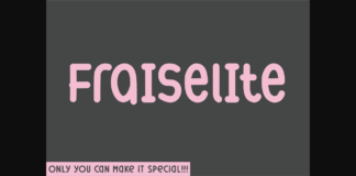 Fraiselite Font Poster 1