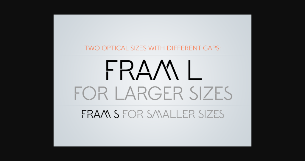 Fram Font Poster 4