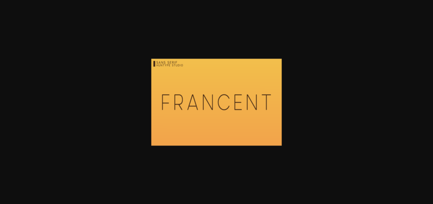 Francent Font Poster 3