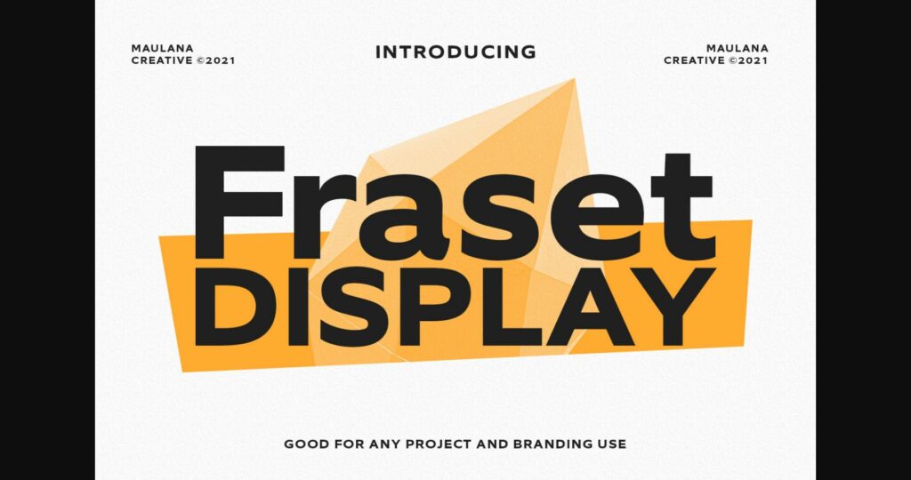 Fraset Display Font Poster 3