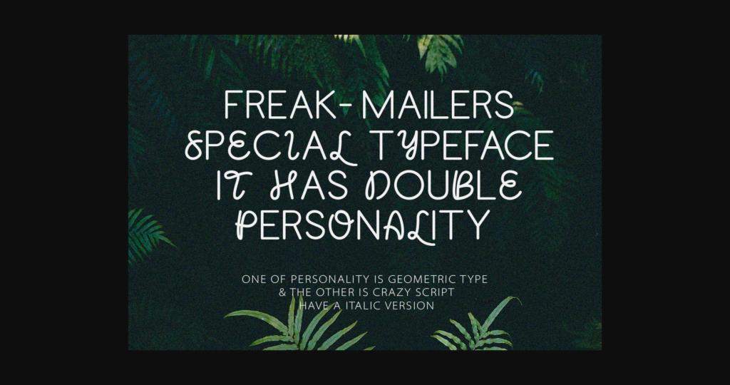 Freak Mailers Font Poster 2