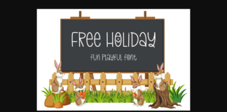 Free Holiday Font Poster 1