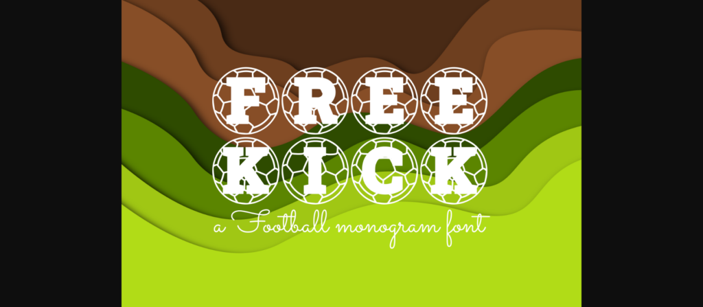 Free Kick Font Poster 3