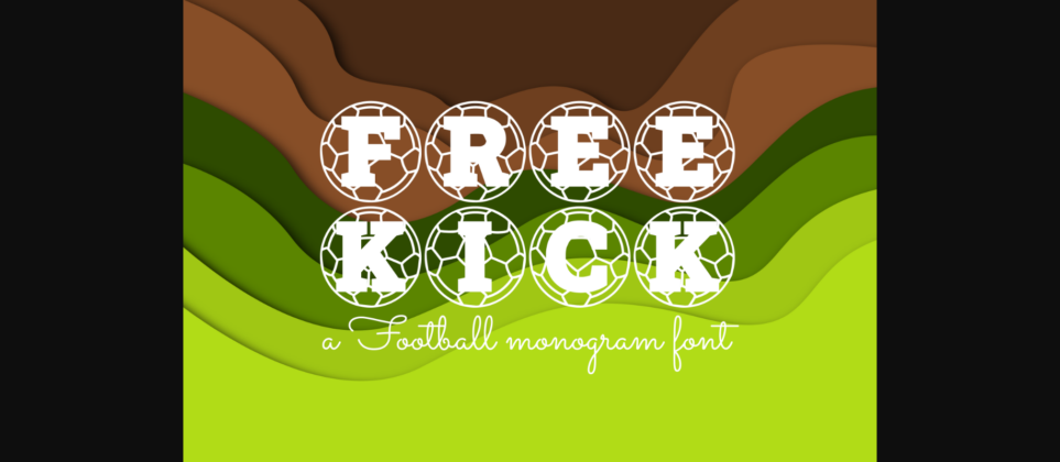 Free Kick Font Poster 3