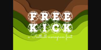 Free Kick Font Poster 1