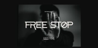 FreeStop Font Poster 1