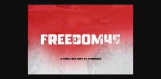 Freedom45 Font Poster 1