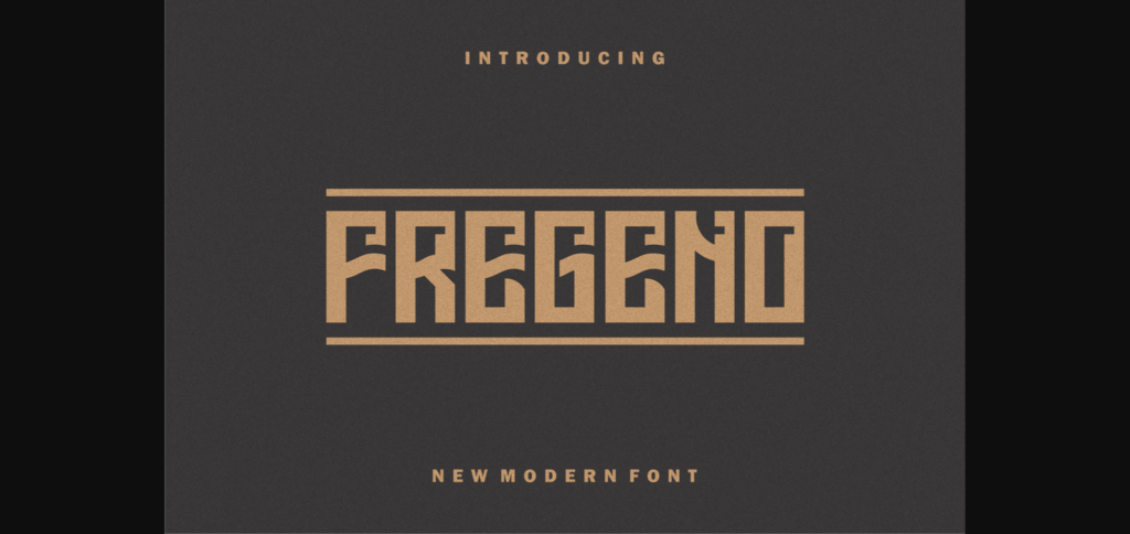 Fregeno Font Poster 3