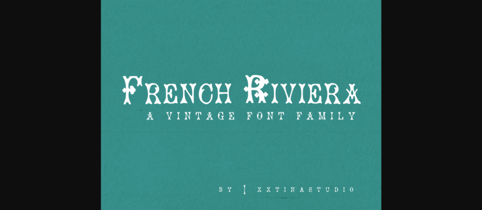 French Riviera Font Poster 3