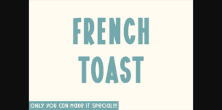 French Toast Font Poster 1