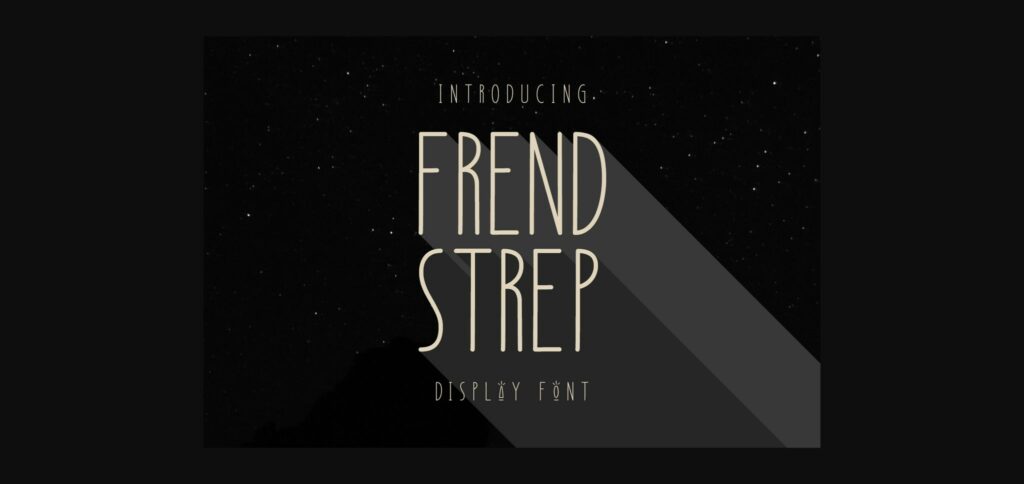 Frend Strep Font Poster 3