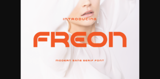 Freon Font Poster 1