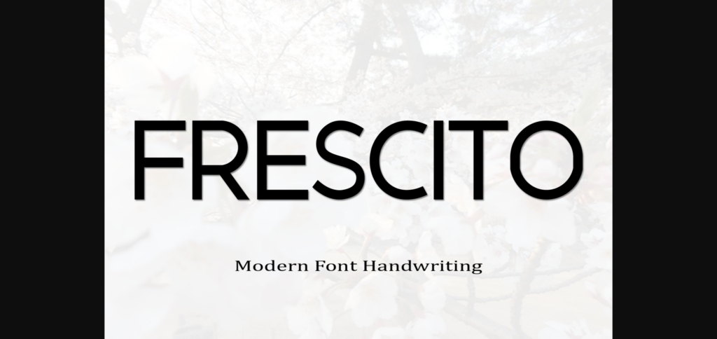 Frescito Font Poster 3