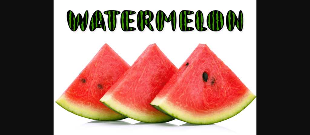 Freshest Watermelon Font Poster 6