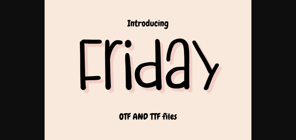 Friday Font Poster 1