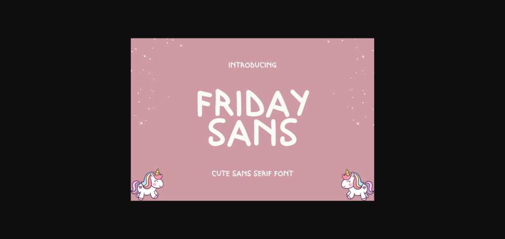 Friday Sans Font Poster 1