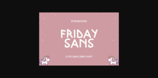 Friday Sans Font Poster 1