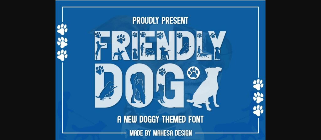 Friendly Dog Font Poster 1