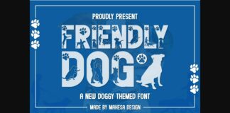 Friendly Dog Font Poster 1