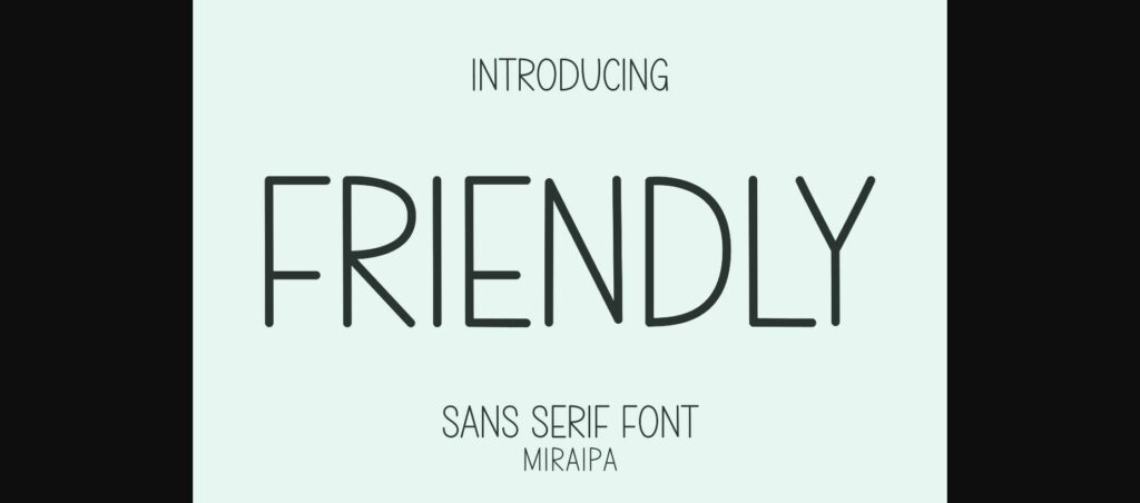 Friendly Font Poster 3