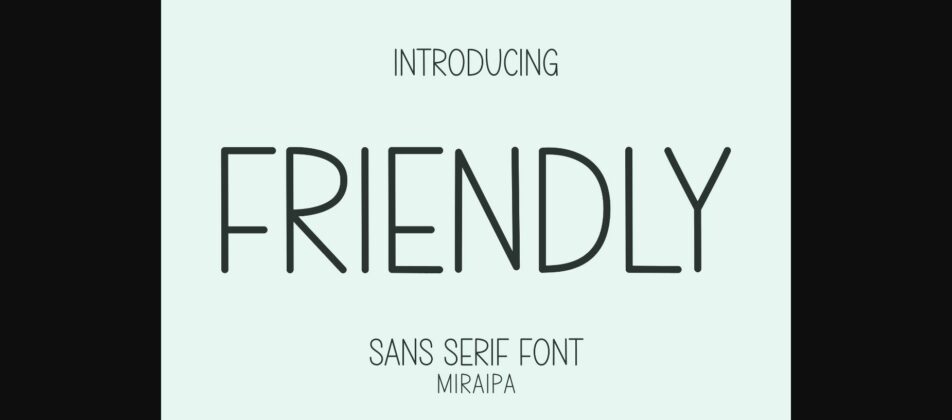 Friendly Font Poster 1