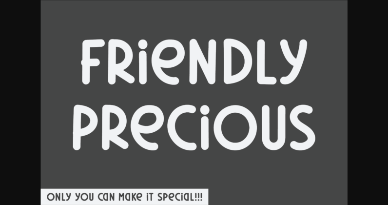 Friendly Precious Font Poster 3