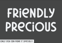 Friendly Precious Font Poster 1