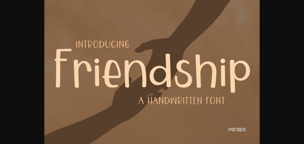 Friendship Font Poster 3