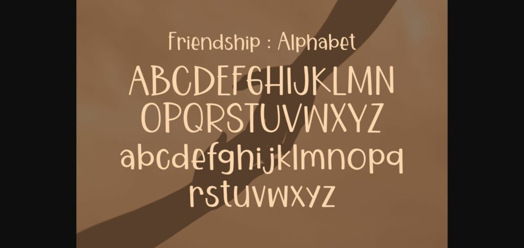 Friendship Font Poster 5