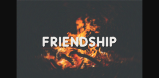 Friendship Font Poster 1