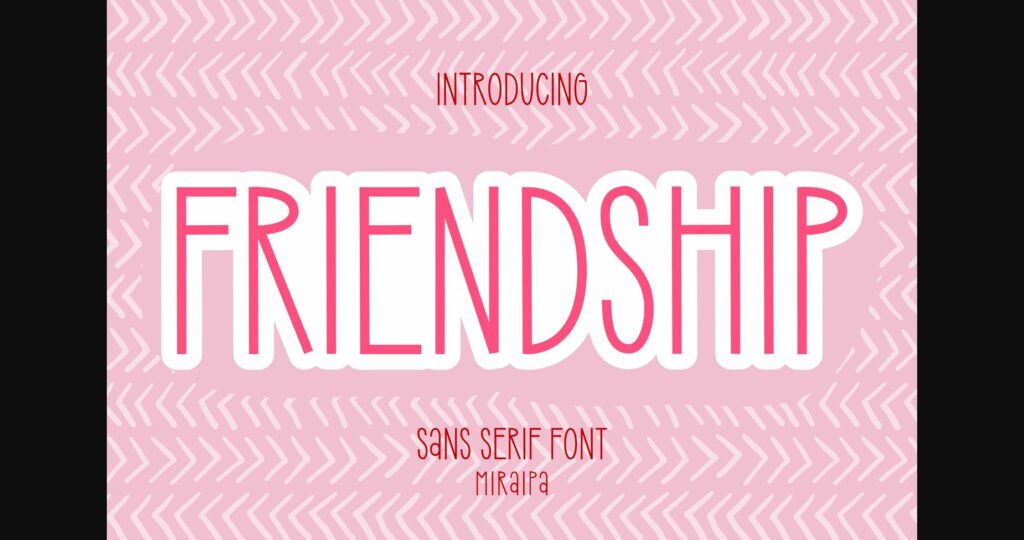 Friendship Font Poster 3