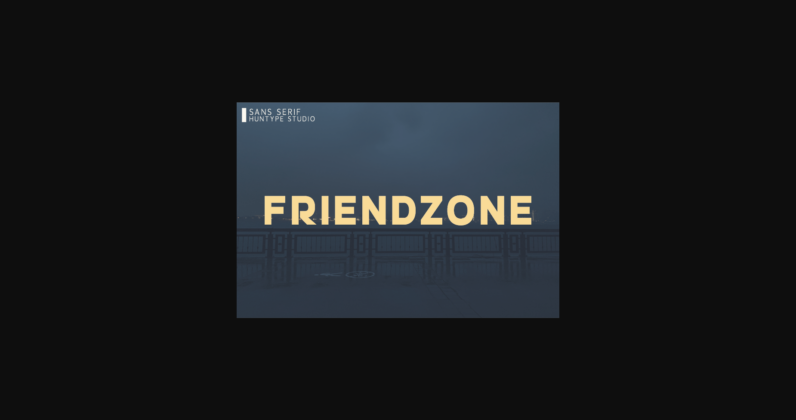 Friendzone Font Poster 3