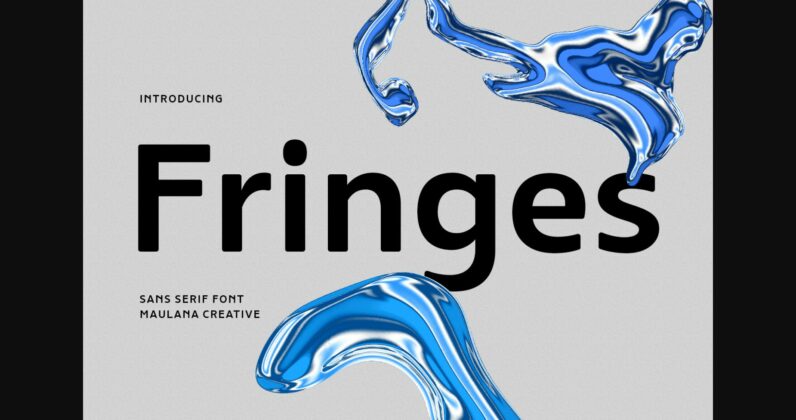 Fringes Font Poster 3