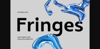 Fringes Font Poster 1