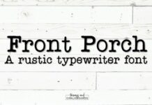 Front Porch Fonts