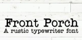 Front Porch Fonts