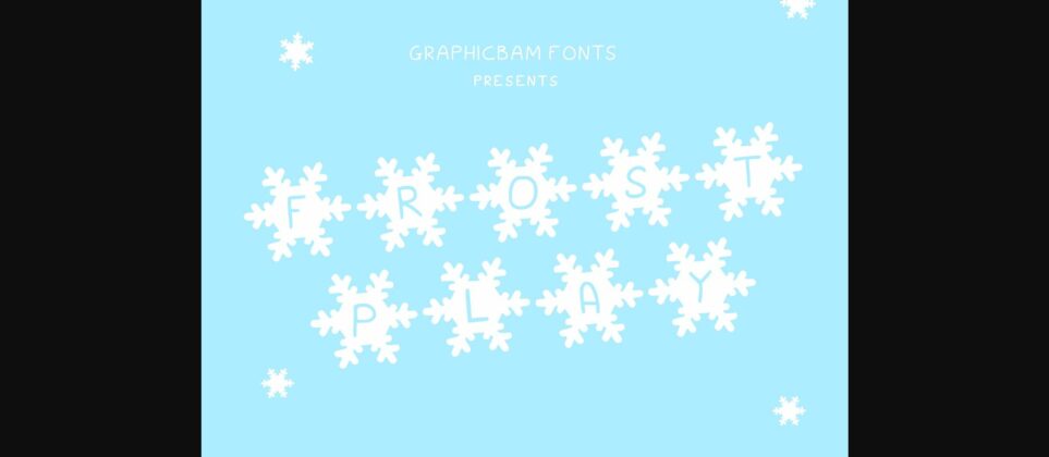 Frost Play Font Poster 3