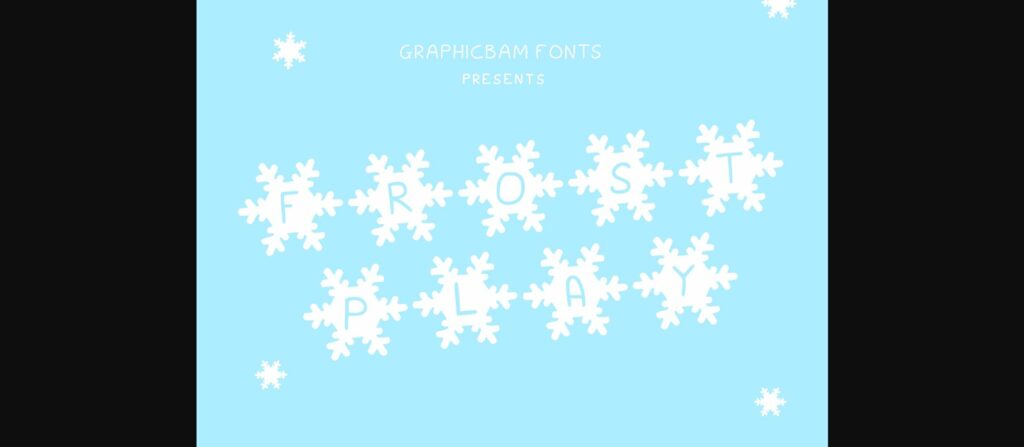 Frost Play Font Poster 1