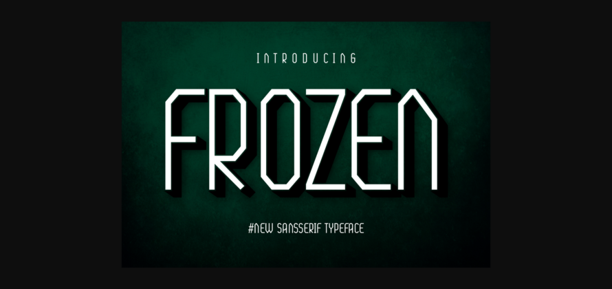 Frozen Font Poster 3