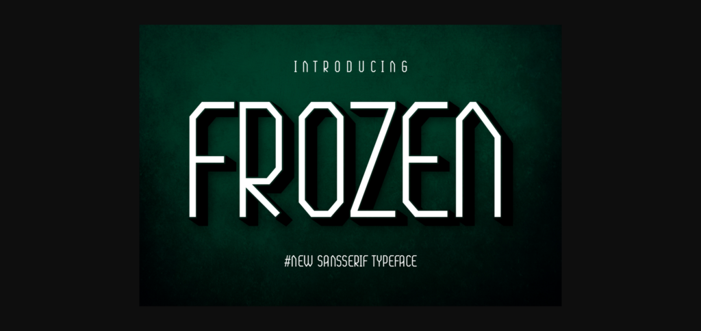 Frozen Font Poster 1