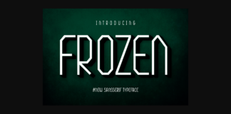 Frozen Font Poster 1