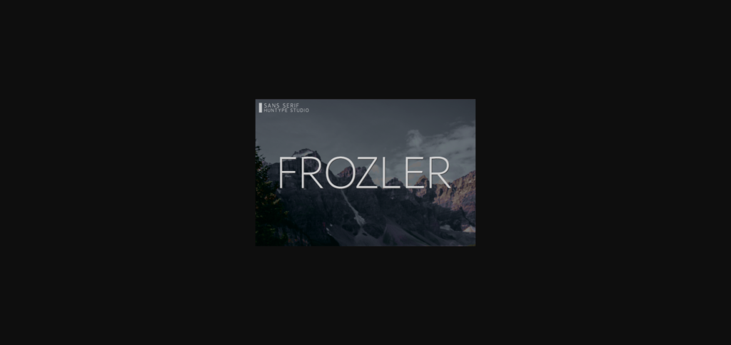 Frozler Font Poster 3