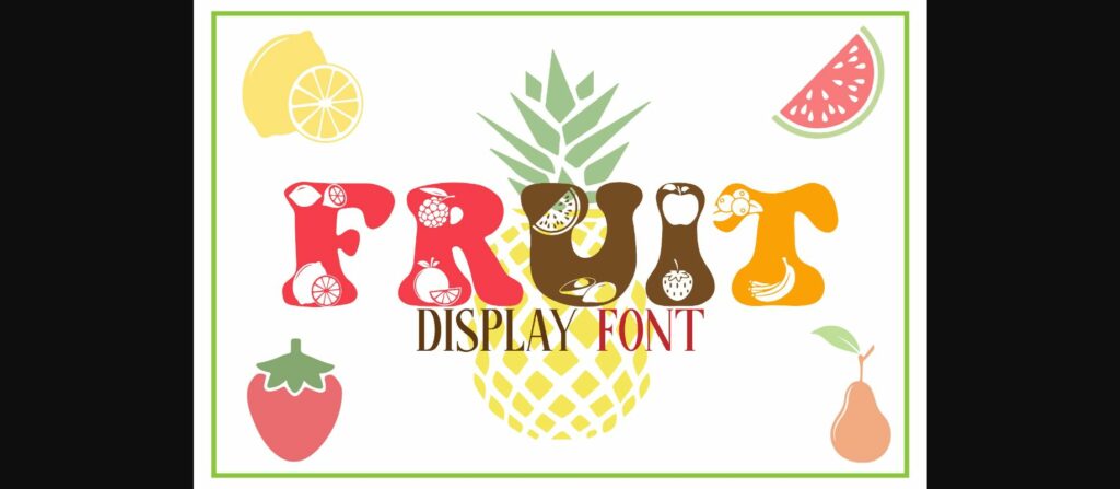 Fruit Font Poster 3