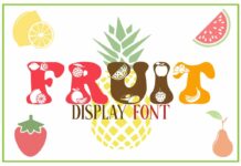 Fruit Font Poster 1