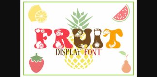 Fruit Font Poster 1