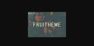 Fruitheme Font Poster 1