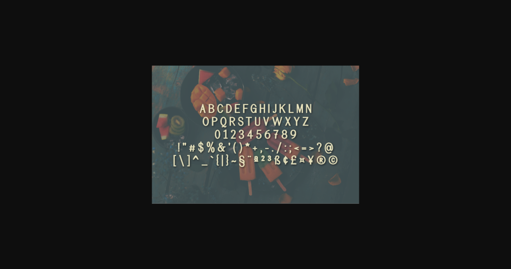 Fruitheme Font Poster 4