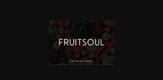 Fruitsoul Font Poster 1