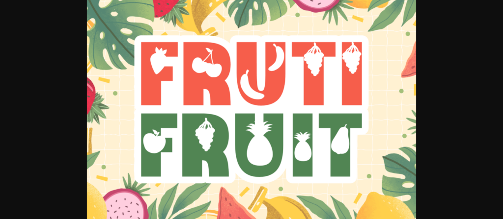 Fruti Fruit Font Poster 3